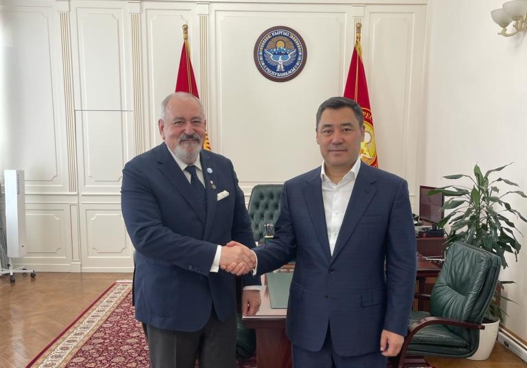 Spotkanie z Jego Ekscelencją Prezydentem Republiki Kirgiskiej Sadyrem Dżaparowem